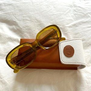 NWOT Crap Eyewear “The Bikini Vision” sunglasses in Crystal Kelp Bio